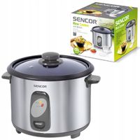Garnek do gotowania ryżu warzyw RYŻOWAR 1800ml 700W srebrny Sencor 1800SS