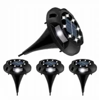 4x Lampka Ogrodowa LED SOLARNA 12 LED Wbijana