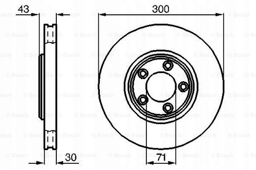 TARCZA HAM PRZOD 300X30 V BOSCH na Arena.pl