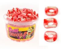 żelki owocowe trolli dracula mini szczęki na halloween owocowe 150 szt