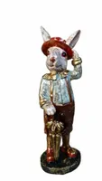 FIGURKA WIELKANOCNY ZAJĄC KRÓLIK Z PARASOLKĄ model III