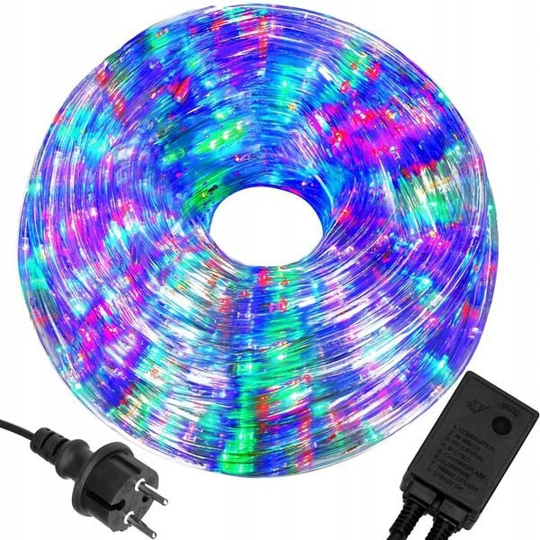 LAMPKI CHOINKOWE WĄŻ 720LED 30m MULTI ZEWNĘTRZNY PROGRAMATOR MULTIKOLOR zdjęcie 1