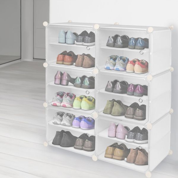 Szafka modułowa na buty PETRA biała zdjęcie 4