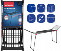 Suszarka na pranie Vileda Infinity Flex Ultimate czarna