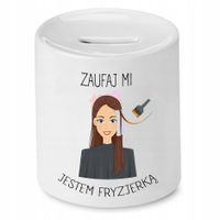 Skarbonka Fryzjera Fryzjerki Jestem Fryzjerką Z Nadrukiem Ze Zdjęciem