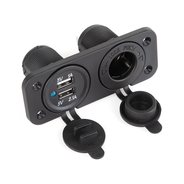 PY-CHR0002 Ladowarka samochodowa 2x USB 3,1A + gn zdjęcie 1