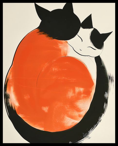 Plakat 40x50cm Yin i Yang Kotów zdjęcie 2