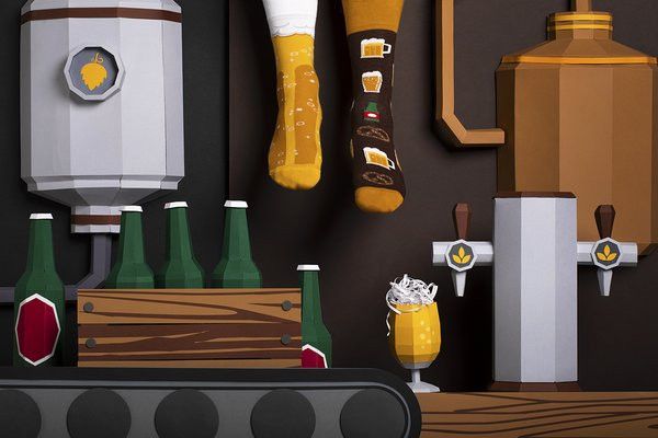 Skarpetki MANY MORNINGS CRAFT BEER PIWO 39-42 zdjęcie 2
