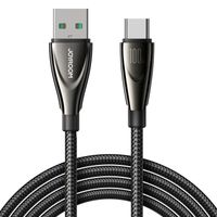 kabel przewód w oplocie pioneer series usb-a - usb-c 100w 1.2m czarny