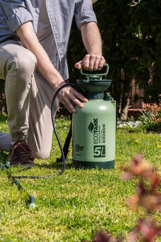 RĘCZNY OPRYSKIWACZ CIŚNIENIOWY DUŻY POJEMNOŚĆ 5L REGULACJA DYSZY LANCA na Arena.pl