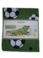 Komplet Pościeli Pościel dziecięca bawełna SMUKEE KIDS Piłka Nożna zielona