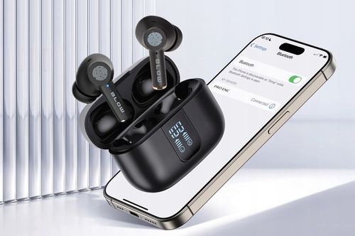 SŁUCHAWKI BEZPRZEWODOWE DOUSZNE BLUETOOTH ANC MIKROFON GAMINGOWE POWERBANK na Arena.pl