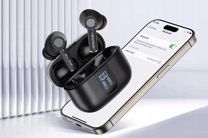 SŁUCHAWKI BEZPRZEWODOWE DOUSZNE BLUETOOTH ANC MIKROFON GAMINGOWE POWERBANK zdjęcie 3