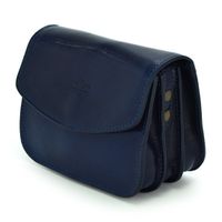 Zgrabna mała klasyczna skórzana damska listonoszka