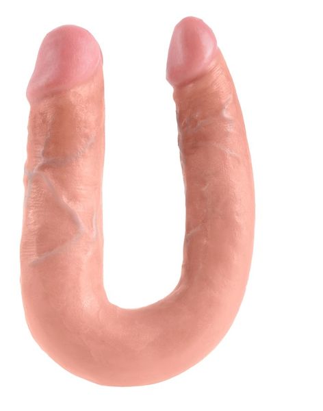 King Cock U-Shaped Medium Podwójne dildo zdjęcie 4