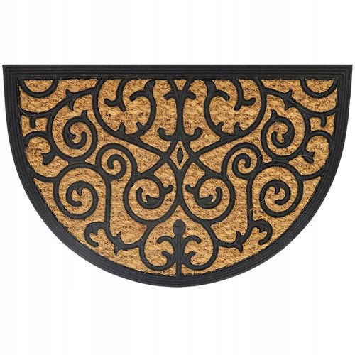 WYCIERACZKA POD DRZWI ZEWNĘTRZNA PÓŁOKRĄGŁA 40X60 DO BUTÓW KOKOSOWA BRĄZOWA na Arena.pl