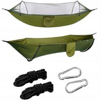 HAMAK TURYSTYCZNY KEMPINGOWY OGRODU Z MOSKITIERĄ NA PODRÓŻ PORĘCZNY