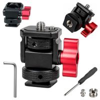 Uchwyt Gorąca Stopka do Monitora Podglądowego Regulowany 1/4" na 1/4" 3/8"