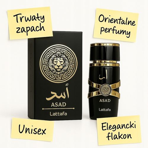 Perfumy Arabskie czarne 100ml ASAD by Lattafa na Arena.pl
