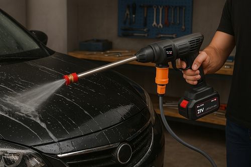 MYJKA CIŚNIENIOWA AKUMULATOROWA DO OKIEN OGRODU KOSTKI 2X AKUMULATOR na Arena.pl