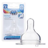CANPOL Smoczek do butelek szerokootworowych easystart szybki przepływ 12m+ 1 sztuka