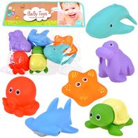 ZESTAW 6SZTMORSKIE  GUMOWE ZWIERZĘTA