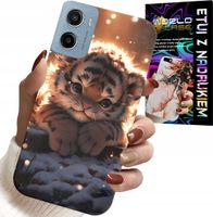 ETUI DO MOTOROLA E15 / G05 - Z NADRUKIEM SŁODKI TYGRYSEK OBUDOWA CASE