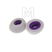 Pianki owalne uniwersalne do słuchawek dousznych - M szare