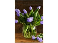 80CM 120 OBRAZ FIOLETOWY BUKIET ŚCIENNY