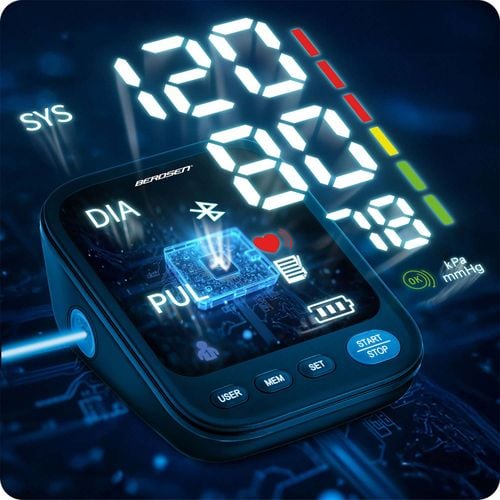 Ciśnieniomierz naramienny z polskimi komunikatami i bluetooth BD-123 Berdsen na Arena.pl