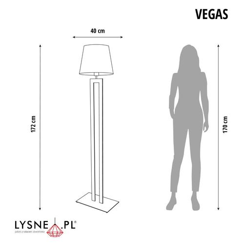 Designerska lampa podłogowa VEGAS na Arena.pl