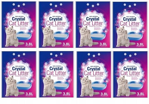 Żwirek silikonowy dla kota 8 x 3.8L bezzapachowy na Arena.pl