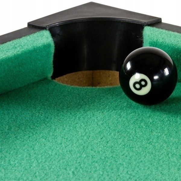 CZARNY MINI STÓŁ BILARDOWY POOL BILARD + AKCESORIA zdjęcie 6