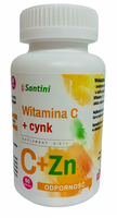 Witamina C + Cynk 60 Tabletek - Santini