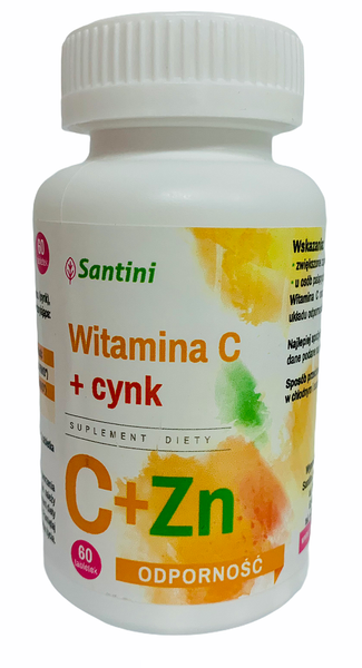 Witamina C + Cynk 60 Tabletek - Santini zdjęcie 1