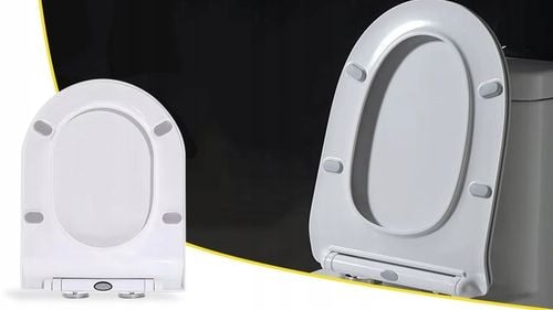 Deska sedesowa wolnoopadajaca uniwersalna do WC klozetowa twarda easy na Arena.pl