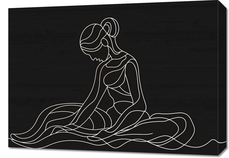 Obraz 70x50cm Pozycja Siedząca zdjęcie 1