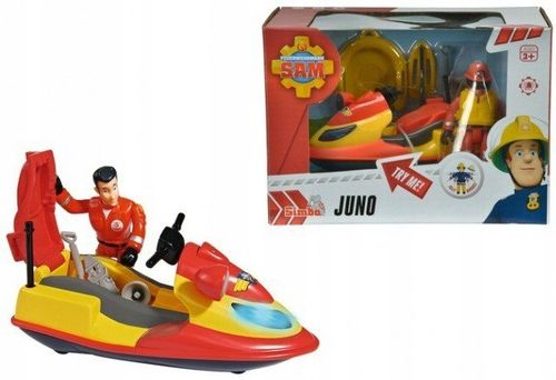 SIMBA STRAŻAK SAM MOTORÓWKA SKUTER JUNO + FIGURKA na Arena.pl