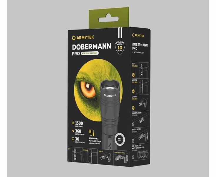 Latarka taktyczna Armytek Dobermann PRO MAGNET USB zdjęcie 3