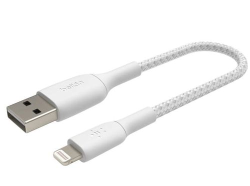 Belkin Kabel Braided USB- Lightning 15cm biały na Arena.pl