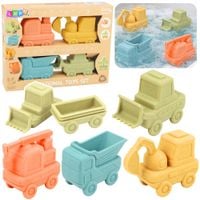 DLA DZIECI ZESTAW GUMOWYCH POJAZDÓW DO KĄPIELI