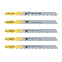 Brzeszczoty do wyrzynarki blatu płyty 75mm T101BR zestaw 5 sztuk MILWAUKEE