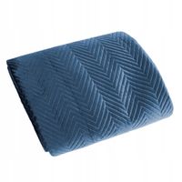 Narzuta Eurofirany welur 200 cm x 220 cm niebieski