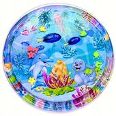 Dmuchana Mata Wodna Sensoryczna Dla Niemowląt Okragla Mata XXL Duza 105cm