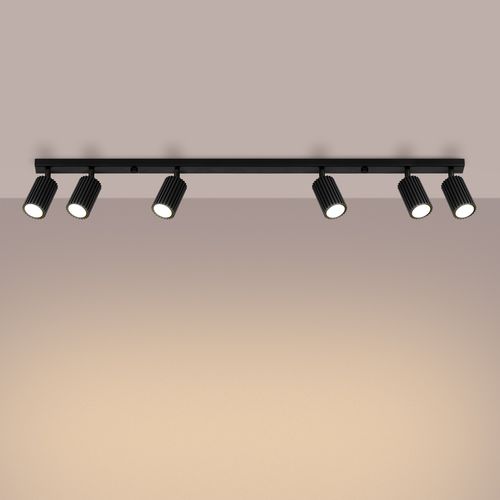 Plafon KARBON 6L czarny na Arena.pl