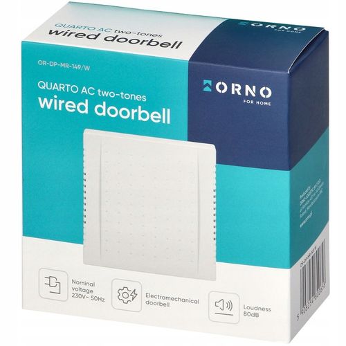 DZWONEK DO DRZWI PRZEWODOWY BIM-BAM 2-TONOWY 230V DO BLOKU DOMU na Arena.pl