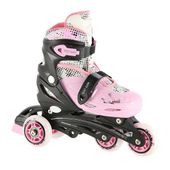 Łyżworolki 4w1 NH18331 Nils Extreme różowe 31-34