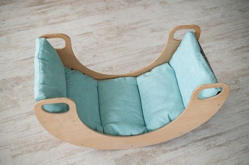 kocyk na bujak drewniany Moon błękitny na Arena.pl