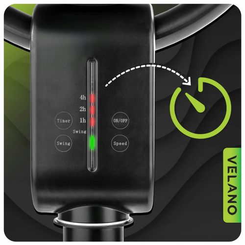 Wentylator podłogowy WIATRAK stojący TIMER REGULACJA kąta NACHYLENIA PILOT na Arena.pl