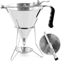dozownik lejek pistolet do sosów polew stalowy + stojak 3 dysze 1.8 l